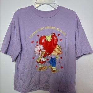 Strawberry Shortcake, Target, light purple, cropped, graphic tee.